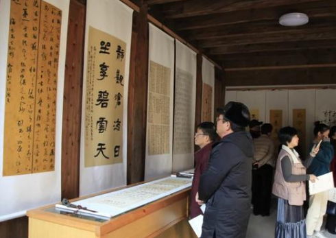 永康市首届“应均杯”小康颂书法篆刻展开幕